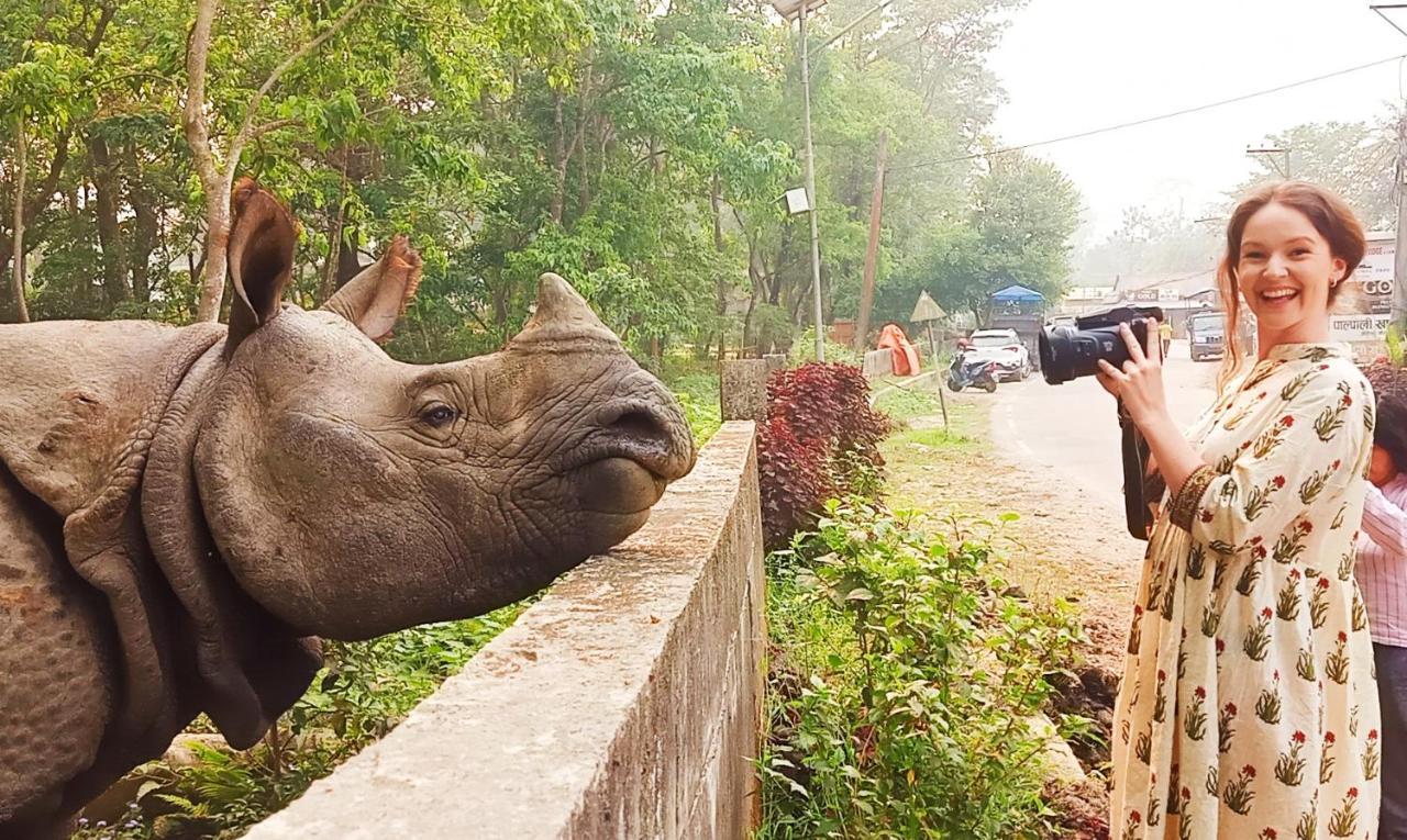 Hotel Rhinoceros-Homestay Sauraha Zewnętrze zdjęcie